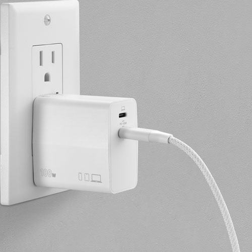 Insignia 100W 2-Port USB-C GaN Wall Charger - Only at Best Buy