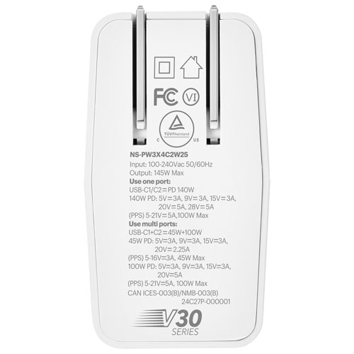 Insignia 140W 2-Port USB-C GaN Wall Charger (NS-PW3X4C2W25-C) - Only at Best Buy