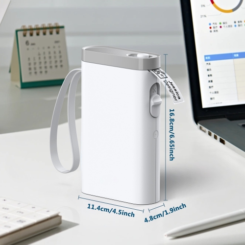 Étiqueteuse avec ruban adhésif, imprimante d'étiquettes Bluetooth P21, mini étiqueteuses sans fil avec plusieurs modèles pour organiser le bureau à