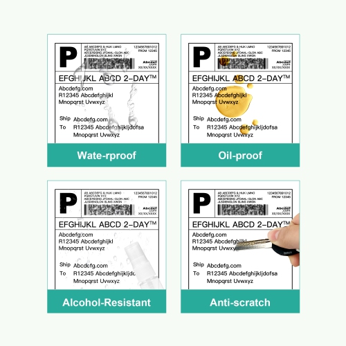 Nelko Genuine 4x6 Direct Thermal Shipping Label, Nelko 4x6 Thermal Labels for Nelko PL70E Shipping Label Printer, Commercial Grade