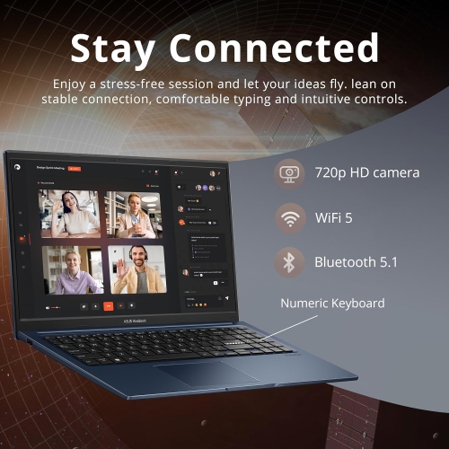 ASUS Vivobook 15 Business Laptop, 15.6" FHD Display, Intel i5-1235U, 40GB RAM, 2.16TB Storage(2TB SSD+160GB Docking Station Set), Intel Iris Xe