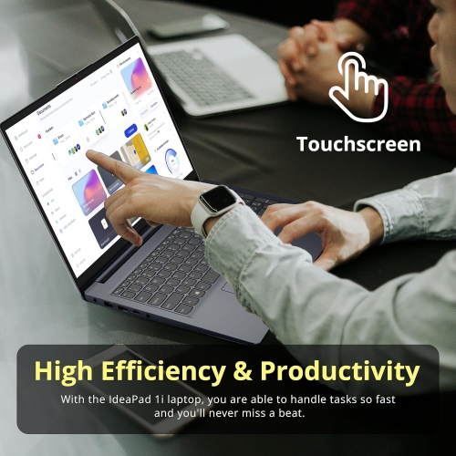 Lenovo IdeaPad 1i 15.6" FHD Touchscreen Laptop, Intel i5-1235U, 16GB RAM, 1.16TB Storage(1TB SSD+160GB Docking Station Set), Intel Iris Xe Graphics,