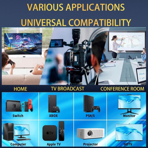 NIERBO 8K HDMI Cable 2.1, 16FT/5M 2-Pack Ultra HD Cable High-Speed Lead 48Gbps, HDMI Braided Cables Supports Dynamic HDR 10 eARC, Dolby Atmos