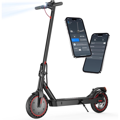 Trottinette électrique pliable i9 d'iScooter pour adultes et adolescents - Noir