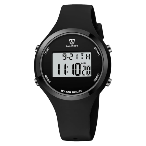 MEHIAZ  Womens Watch, Digital Watches for Women Female Wrist Watch Sport Chronograph Resin Matte Strap Women's Watch Easy Read Montre Femme