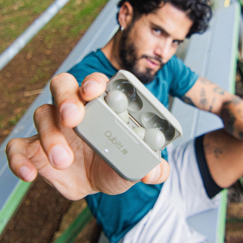 Cubitt True Wireless Earbuds Generation 2, 5.3 Bluetooth, IPX5 Water reistance, Premium Sound, Touch Control, Built in Microphone, Voice Assistance,