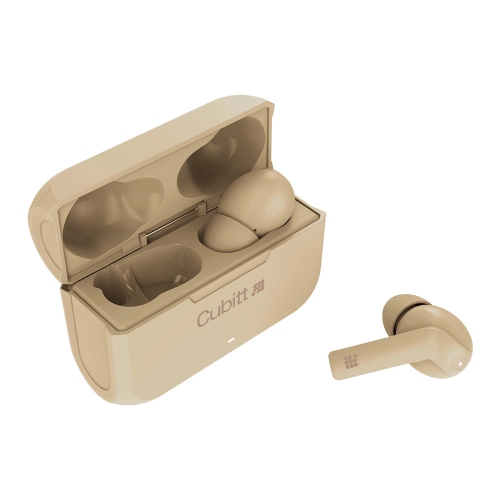 Cubitt True Wireless Earbuds Generation 2, 5.3 Bluetooth, IPX5 Water reistance, Premium Sound, Touch Control, Built in Microphone, Voice Assistance,