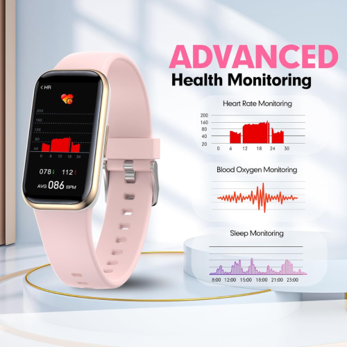 Fitness Tracker Watch,Fitness Watch Waterproof Activity Tracker Step Tracker with HeartRate Monitor Blood Oxygen Monitor and Sleep Monitor Compatible