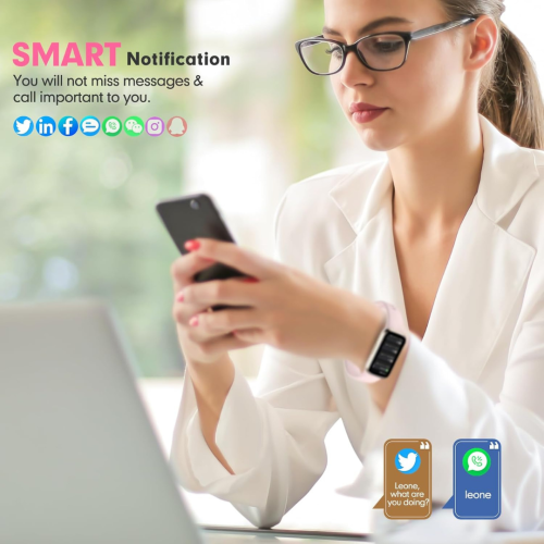 Fitness Tracker Watch,Fitness Watch Waterproof Activity Tracker Step Tracker with HeartRate Monitor Blood Oxygen Monitor and Sleep Monitor Compatible