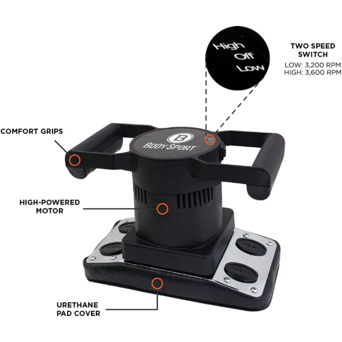 Open Box - Body Sport Variable Speed Professional Vibrating Massager for Pain and Aching Muscles