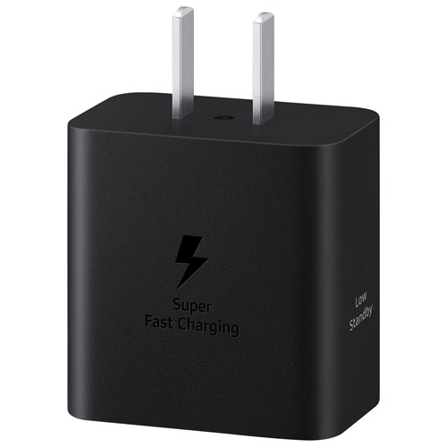 Adaptateur d'alimentation USB-C de 45W de Samsung - Noir