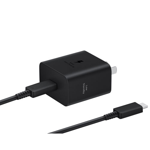 Adaptateur d'alimentation USB-C de 45W de Samsung - Noir
