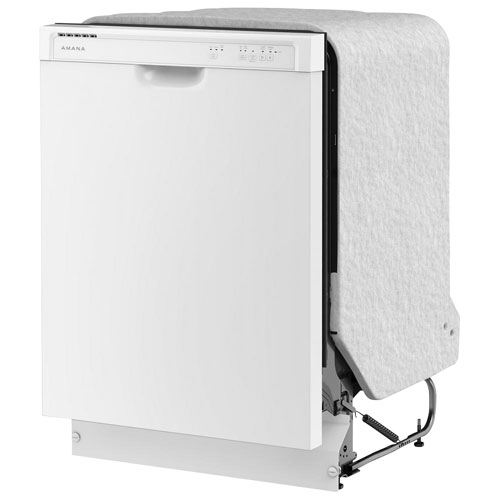 Lave-vaisselle encastrable 24 po 59 dB avec troisième panier d'Amana - Blanc