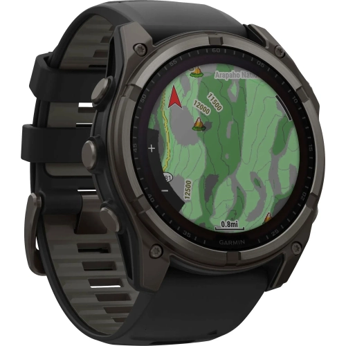 Refurbished - Garmin Fēnix 8 Solar Sapphire GPS Smartwatch 51mm Fiber-reinforced polymer - Carbon Gray