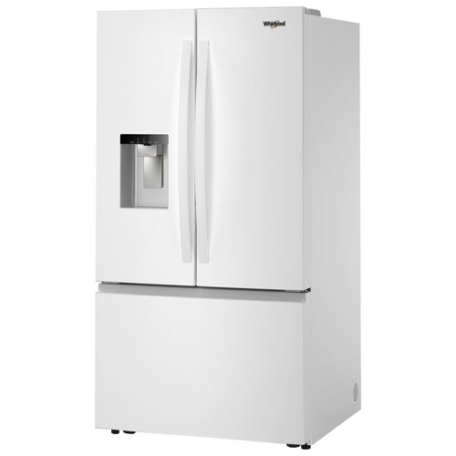 Réfrigérateur deux portes 29,58 pi³ 36 po, distributeur glaçons/eau de Whirlpool - Blanc