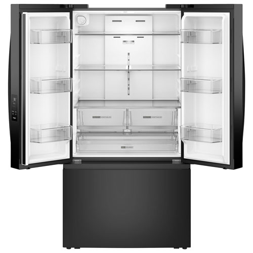 Réfrigérateur deux portes 30,52 pi³ 36 po avec distributeur d'eau de Whirlpool - Noir