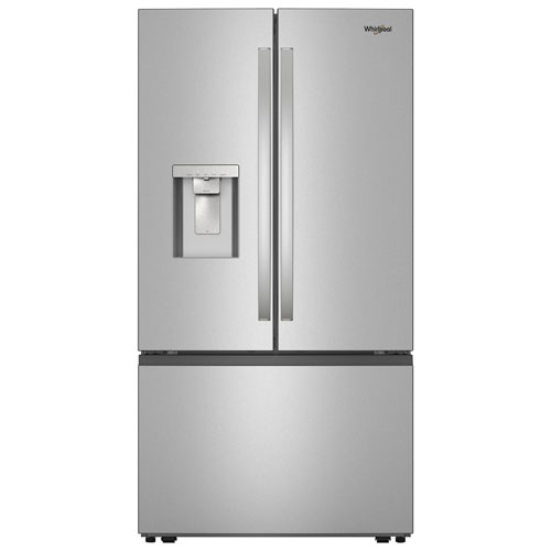 Whirlpool 36" 29.58 Cu. Ft. French Door Refrigerator with Water & Ice Dispenser - Stainless Steel
