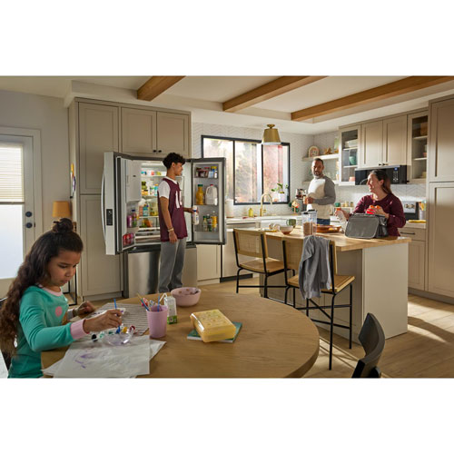 Whirlpool 36" 29.58 Cu. Ft. French Door Refrigerator with Water & Ice Dispenser (WRFF3536SZ) - Stainless Steel