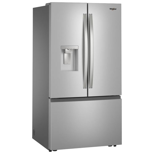 Whirlpool 36" 29.58 Cu. Ft. French Door Refrigerator with Water & Ice Dispenser (WRFF3536SZ) - Stainless Steel