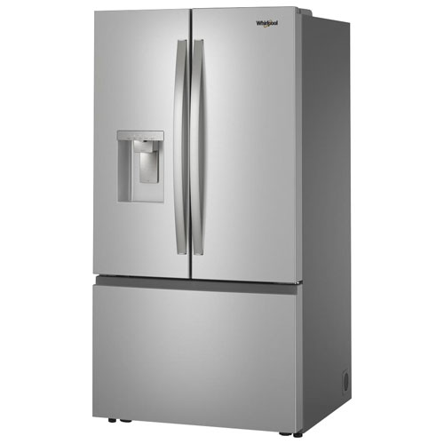 Whirlpool 36" 29.58 Cu. Ft. French Door Refrigerator with Water & Ice Dispenser - Stainless Steel