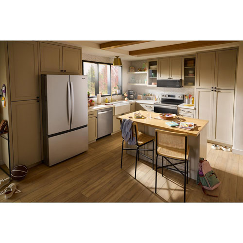 Whirlpool 36" 30.52 Cu. Ft. French Door Refrigerator with Water Dispenser (WRFF3336SZ) - Stainless Steel