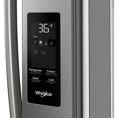 Whirlpool 36" 30.52 Cu. Ft. French Door Refrigerator with Water Dispenser (WRFF3336SZ) - Stainless Steel