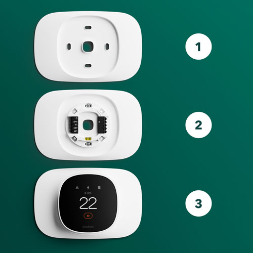 ecobee Smart Thermostat Essential Trim Plate - White
