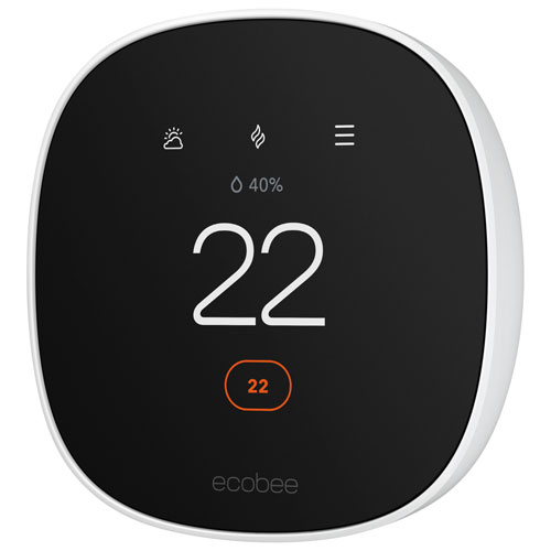 Image 1 de 12.. Thermostat intelligent Wi-Fi Essential d'ecobee - Blanc