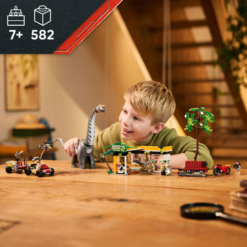 LEGO Jurassic World: Raptor & Titanosaurus Tracking Mission - 582 Pieces (76973)