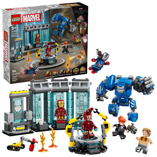 LEGO Marvel: Iron Man's Laboratory - Hall Of Armor - 384 Pieces