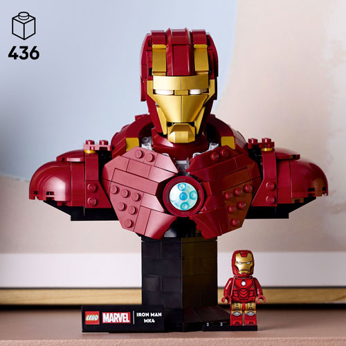 LEGO Super Hero: Marvel Iron Man MK4 Bust - 436 Pieces (76327)