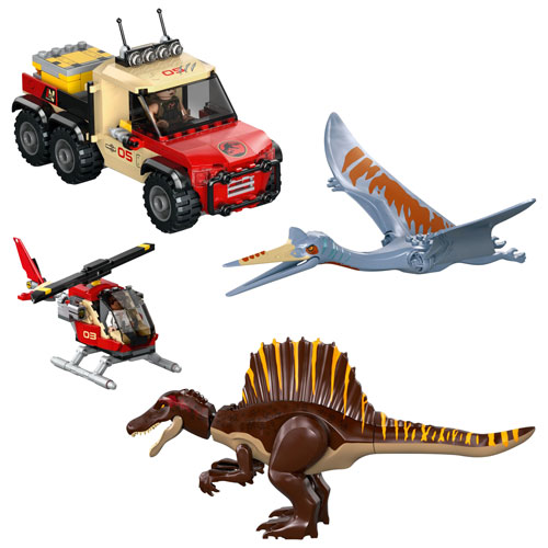 LEGO Jurassic World: Spinosaurus & Quetzalcoatlus Air Mission - 984 Pieces (76976)