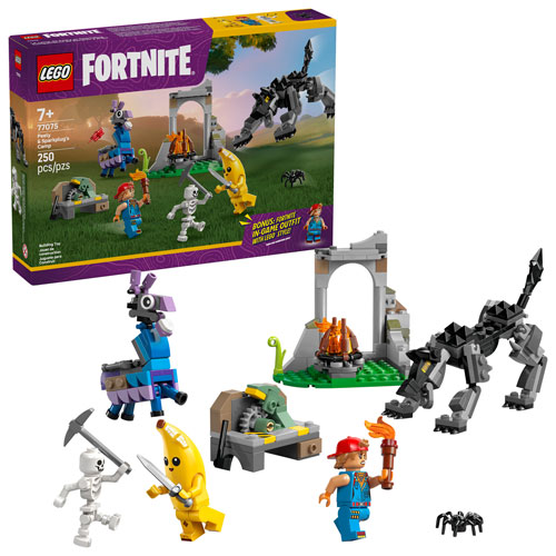 Image 1 of 6.. LEGO Fortnite: Peely & Sparkplug's Camp - 250 Pieces