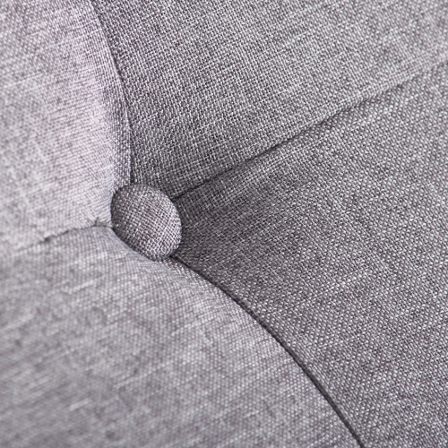 CorLiving – Très grand pouf de rangement de 47 po, pouf de rangement, coffre de rangement, pour salon, chambre à coucher, Gris