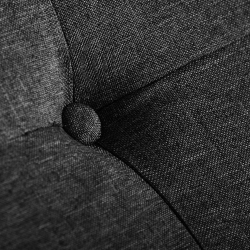 CorLiving – Très grand pouf de rangement de 47 po, pouf de rangement, coffre de rangement, pour salon, chambre à coucher, Gris foncé