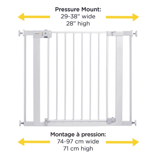 Hand Free Auto Close Gate - White