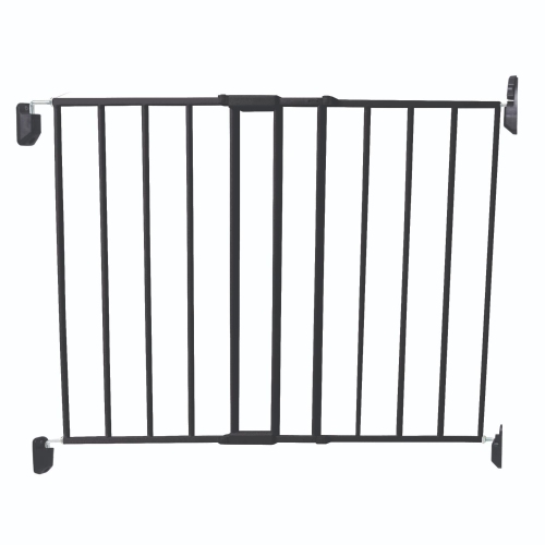 Barrière pivotante en métal Top of Stairs - Noir