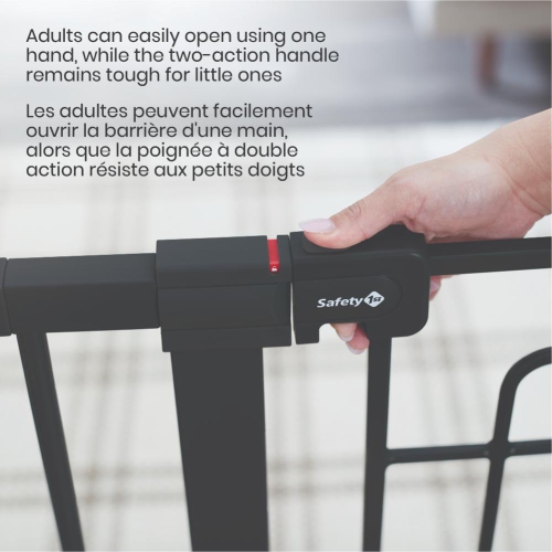 Contemporary Tall and Wide Metal Gate- Black