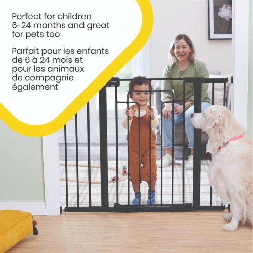 Contemporary Tall and Wide Metal Gate- Black