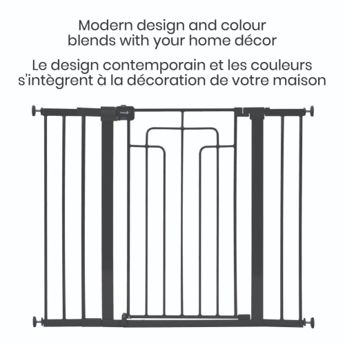 Contemporary Tall and Wide Metal Gate- Black