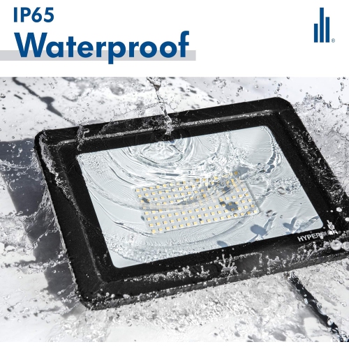 Hyperikon LED Flood Light 200W 180° Rotatable Bracket, 5000k, 16000 Lm, Super Bright Outdoor LED Floodlight, Weatherproof IP65