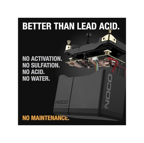 NOCO Lithium NLP20 12V 7Ah 600A Lithium Powersport Battery - Black