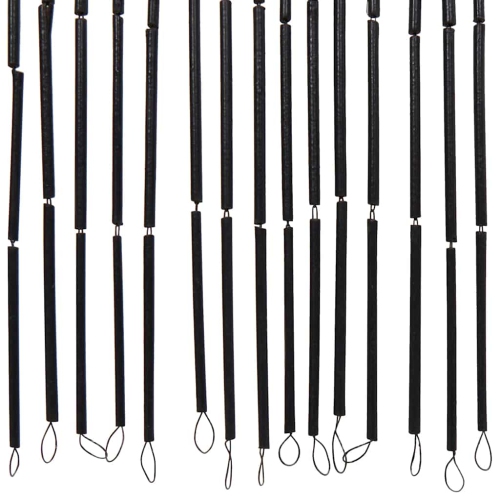 vidaXL Insect Door Curtain Dark Grey 90x220 cm Bamboo