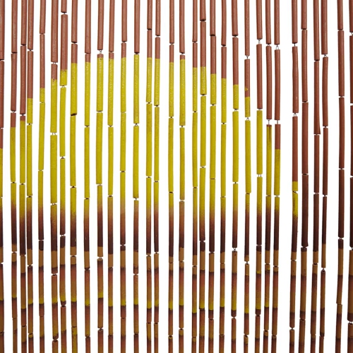 vidaXL Insect Door Curtain Palm Tree Print 90x220 cm Bamboo