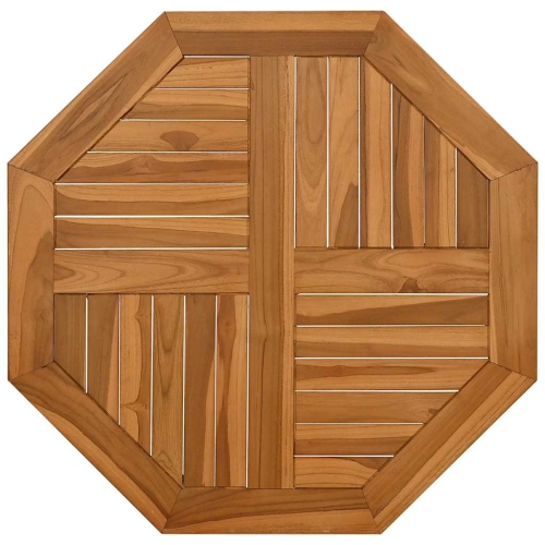 VIDAXL  Table Top 70X70X2.5 Cm Octagonal Solid Wood Teak