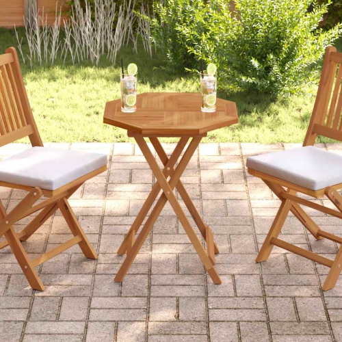 VidaXL Dessus de table 60x60x2.5 cm en teck massif octogonal