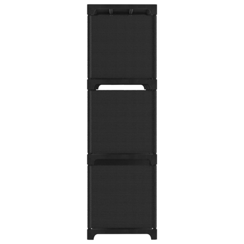 vidaXL 9-Cube Display Shelf Black 103x30x107.5 cm Fabric