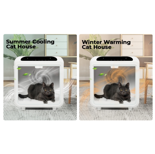 HOXPETY 66L Large Pet Dryer Box, Automatic Ultra Quiet Cat Hair Drying Box with Smart Temperature, Wind and Time Via APP or Touch Panel Control,