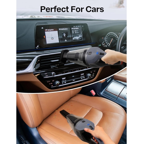 8000Pa Strong Suction Portable Hand Vacum Cordless with 25Mins Runtime Rechargeable Battery Lightweight for Home and Car Carpet Stairs Pet Hair Deep