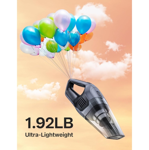 8000Pa Strong Suction Portable Hand Vacum Cordless with 25Mins Runtime Rechargeable Battery Lightweight for Home and Car Carpet Stairs Pet Hair Deep